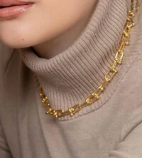 Colar Inspiração 45 cm Prata 925 Ouro 18 k