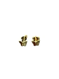 Brinco Borboleta PP Prata 925 Ouro 18k