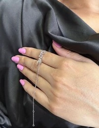 Pulseira Love zircônia micro cravação com alongador Prata 925 Ródio