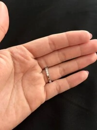 Anel Solitário Oval Aro Zircônia Prata 925 Ródio