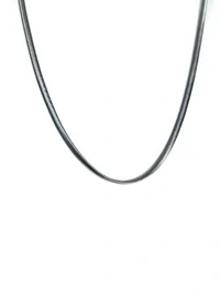 Colar malha com alongador Prata 925 Ródio