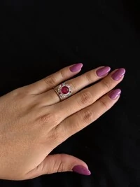 Anel Rubi Fusion Zircônia Prata 925 Ródio
