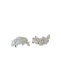 Brinco Ear cuff Zircônia Prata 925 Ródio