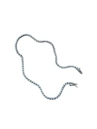 Tornozeleira Riviera 3 garras 25 cm Prata 925 Ródio