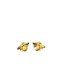 Brinco Abelha Prata 925 Ouro 18 K