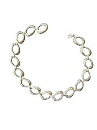 Colar Elos eletro forma Prata 925 lisa