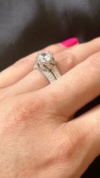 Anel Solitário 2 em 1 zircônia twist Prata 925 Ródio