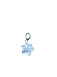 Pingente Patinha argola cravejada Prata 925 Ródio