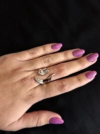 Anel Pontas Liso Prata 925 Ródio
