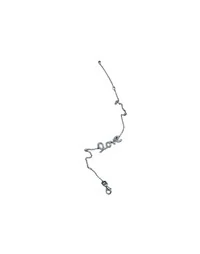 Pulseira Love zircônia micro cravação com alongador Prata 925 Ródio