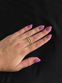 Anel Linha italiana com zircônia Prata 925 Ouro 18 k