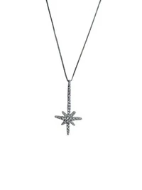 Colar estrela articulada Prata 925 Ródio
