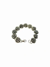 Pulseira Flor Bali 19 cm Prata 925 Lisa