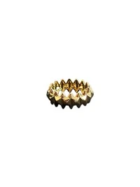 Anel Ponta Prata 925 Ouro18k