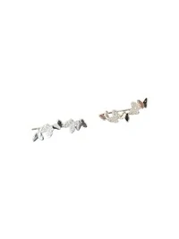 Brinco Ear cuff Borboleta Prata 925 Ródio