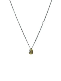 Colar gota yellow Prata 925 Ródio