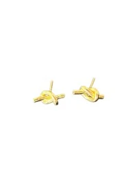 Brinco nó Prata 925 Ouro18k