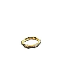 Anel aliança inteira osso zircônia Prata 925 Ouro 18 k