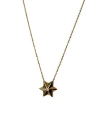 Colar 1 Estrela Prata 925 Ouro 18k