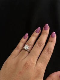 Anel Solitário Zircônia Garras Cravejadas Prata 925 Ródio