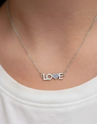 Colar Love Prata 925 Ródio