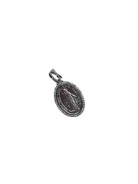 Pingente Nossa Senhora 3 cm Zircônia Prata 925 Ródio