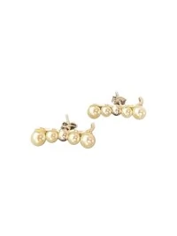 Brinco Ear Hook Pérola Prata 925 Lisa