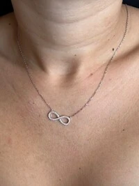 Colar infinito Prata 925 Ródio