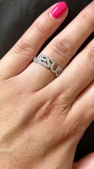 FotoAnel Jesus Zircônia Prata 925 Ródio