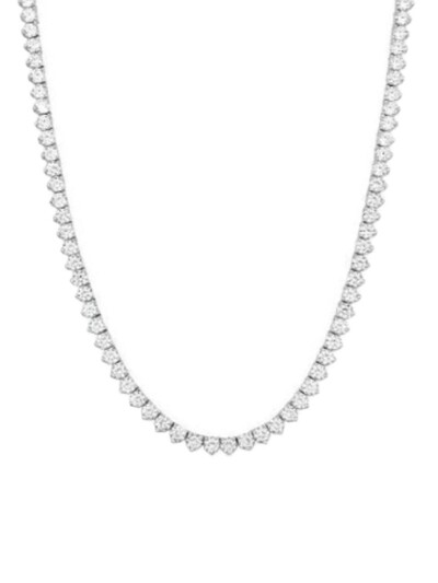 Foto Colar Riviera 40 cm 3 garras Prata 925 Ródio
