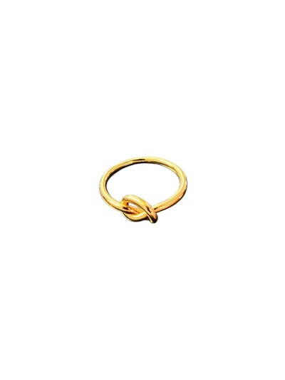 Foto Anel nó Prata 925 Ouro18k