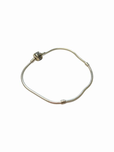Foto Pulseira Fecho inspiração 20 cm Prata 925 Lisa