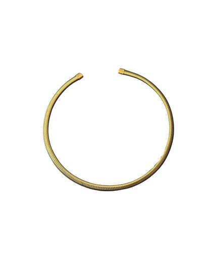 Foto Colar Aço cirúrgico M Dourado