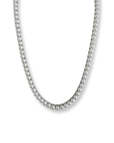 Foto Colar Riviera Pérola 42 cm Prata 925 Ródio