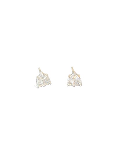 Foto Brinco Coração Zircônia Illusion M Prata 925 Ródio