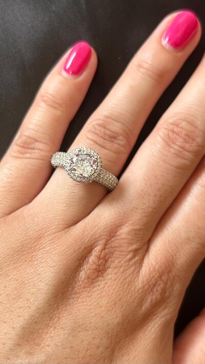 FotoAnel Solitário Aro Micro Cravação Interno e Externo zircônia Prata 925 Ródio