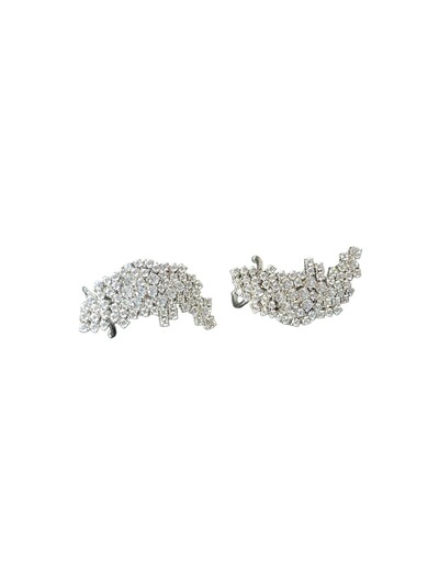 Foto Brinco Ear cuff Zircônia Prata 925 Ródio