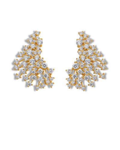 Foto Brinco Ear Cuff zircônia Prata 925 Ouro 18 k