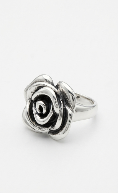 Foto Anel Flor Eletro forma Prata 925 Bali