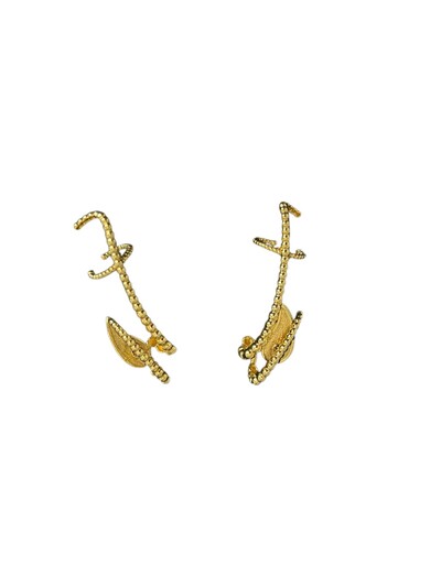 Foto Brinco Ear cuff Prata 925 Ouro 18 k