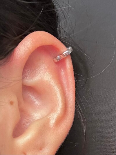 FotoBrinco Argola Coração P Prata 925 Ródio