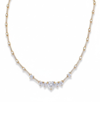 Foto Colar Riviera Coração 50 cm Prata 925 Ouro 18 k