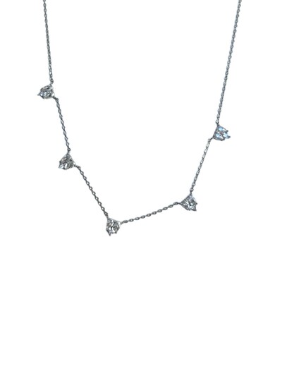 Foto Colar Coração Illusion Zircônia Prata 925 Ródio