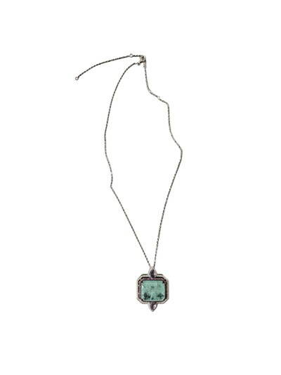 Foto Colar Turmalina fusion Zircônia Prata 925 Ródio