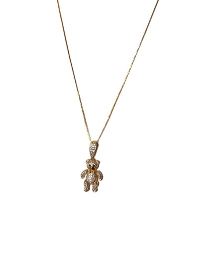 Foto Colar urso articulado Prata 925 Ouro18k