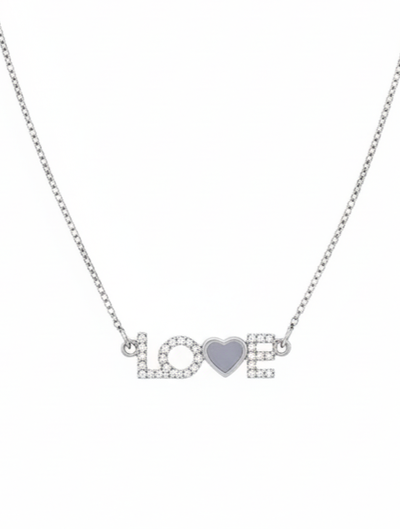Foto Colar Love Prata 925 Ródio