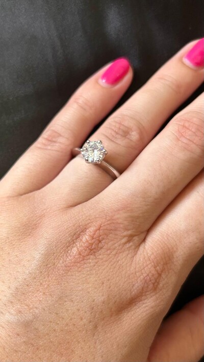 FotoAnel Solitário zircônia 7 mm Prata 925 Ródio