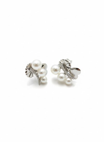 Foto Brinco Ear Cuff pérola natural Prata 925 Ródio