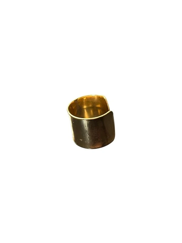 Anel Bracelete aberto Prata 925 Ouro18k