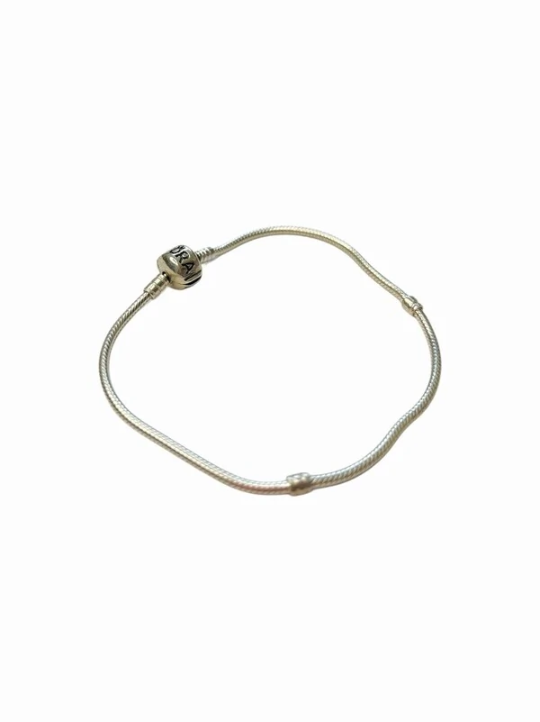 Pulseira Fecho inspiração 20 cm Prata 925 Lisa